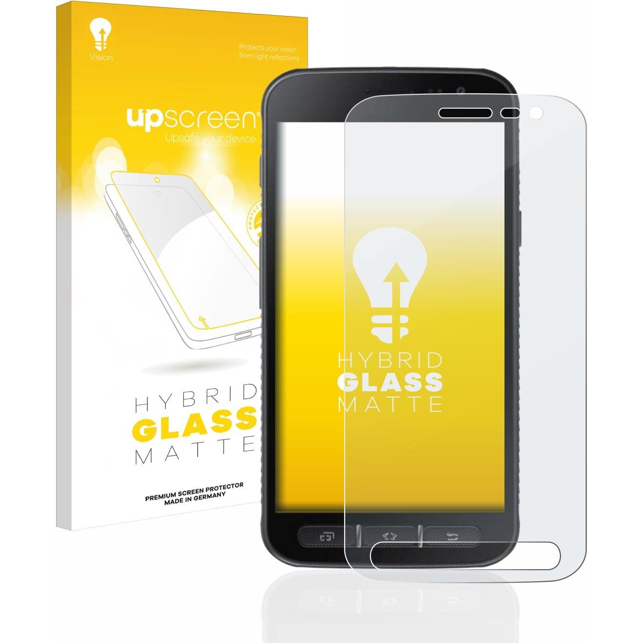 upscreen Reflection Shield Panzerglasfolie Matt (1 Stück, Samsung Galaxy S21), Smartphone Schutzfolie, Grau