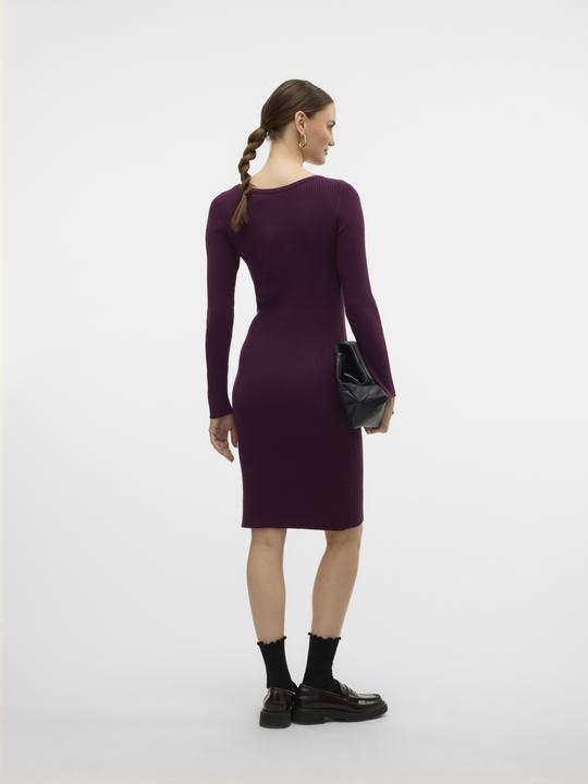 Immagine prodotto Vero Moda VMABA BUTTON LS BOATNECK DRESS GA EXC Vestito a maglia (XL)