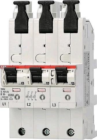 Image du produit ABB Disjoncteur de protection de ligne 3 pôles