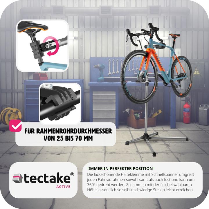 Actual product image tectake Bicycle mounting stand