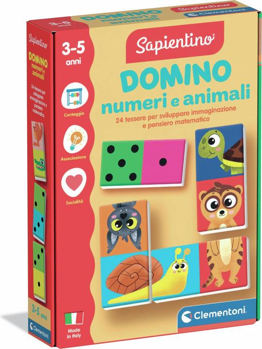 Actual product image Clementoni Domino Numeri e Animali (German)