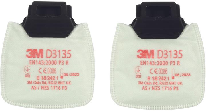 Actual product image 3M Particle filter Secure Click (Replacement respirator filter)