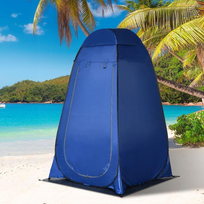 Actual product image Swisshandel24 Pop up tent Shower tent Toilet tent Camping with carry bag Mobile outdoor toilet Changing cubicle 1 (Inflatable tent)