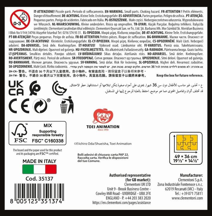 Produktbild Clementoni Anime Cube One Piece (500 Teile)