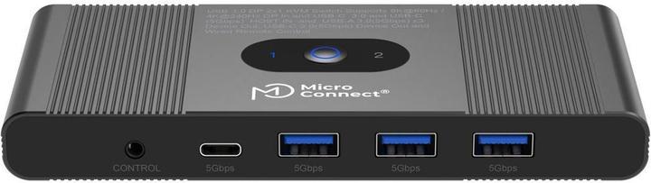 MicroConnect Displayport & USB 2 to 1 way