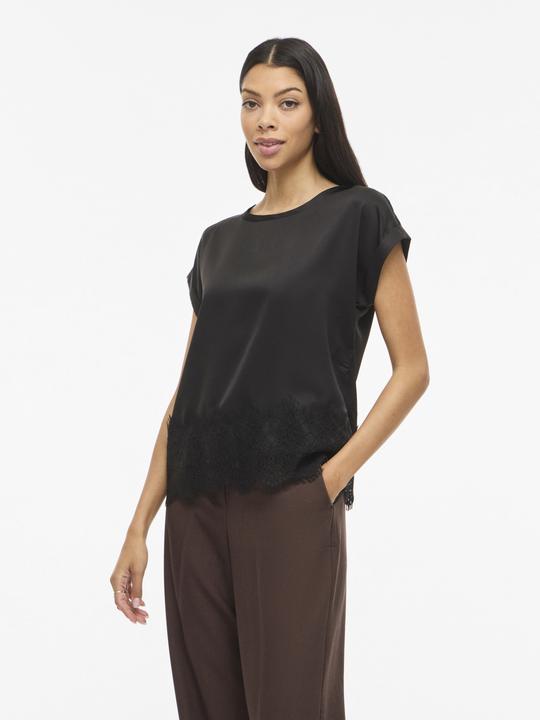 Immagine prodotto Vila VIELLETTE Spitzen Oberteil mit kurzen Ärmeln (36)