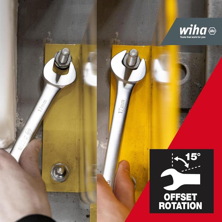 Produktbild Wiha Ringratschen-Gabelschlüssel Set (11 mm, 13 mm, 15 mm, 17 mm, 19 mm, 22 mm, 23 mm, 27 mm, 28 mm, 32 mm, 7 mm, 9 mm)