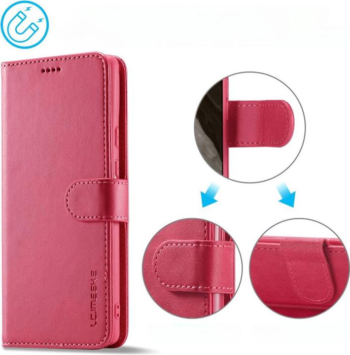 Image du produit LC.Imeeke Google Pixel 8 - Etui en cuir rose (Google Pixel 8)