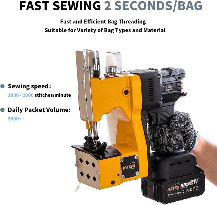 Produktbild Katsu Tools Fit-Bat Akku-Sacknähmaschine 21V
