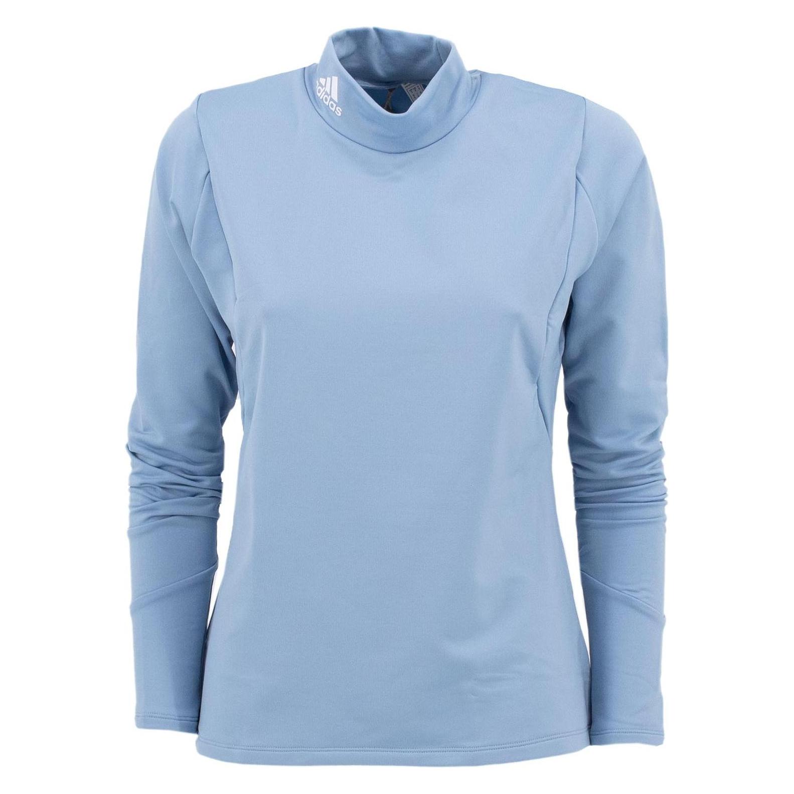 Adidas, Damen, Sportshirt, Golf Cold Ready Rollkragen Rolli Mock Longsleeve (Xl), Blau, Xl