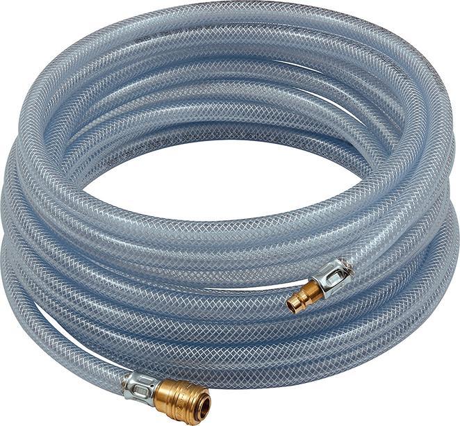 Produktbild Riegler Druckluft Gewebeschlauch mit Kupplung und Stecker 9 x 3 mm 20 Meter (20 m, 9 mm)