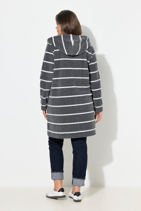 Immagine prodotto Laurasøn Giacca lunga in pile con cappuccio e maniche lunghe (40)