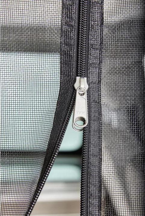 Actual product image VanQuito Mosquito net in the rear