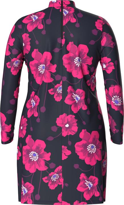 Produktbild Ulla Popken Badekleid, Blüten, Softcups, Langarm, Stehkragen, UPF 50+ (50, 52)