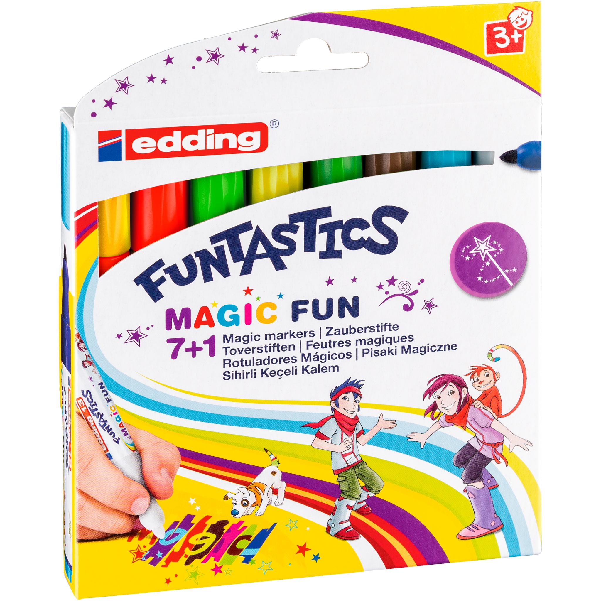 Edding, Malstifte, Fasermaler 13 Funtastics 8er-Set (Mehrfarbig, 8 x)