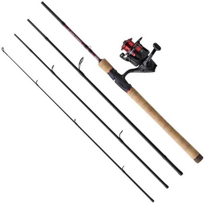 Immagine prodotto Abu Garcia Diplomat V2 Travel Combo Angelruten-Set mit Koffer (Set da pesca, 244 cm)