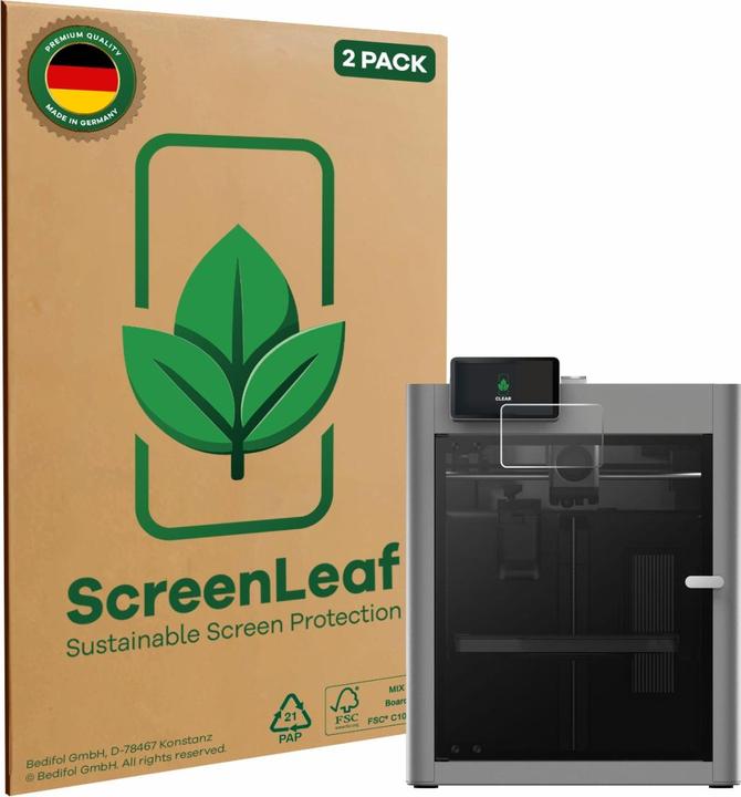 Actual product image ScreenLeaf Screen Protector sustainable Screen Protection, clear, anti-scratch