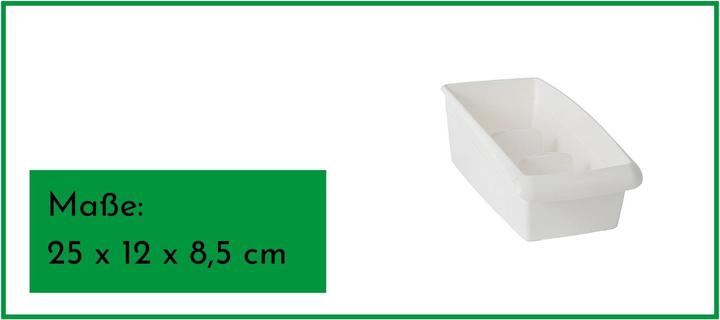 Image du produit Novaliv Organiseur cosmétique petit tiroir Organiseur salle de bain - 25 x 12 cm BLANC Maquillage (12 cm, 1x)