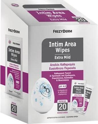 Produktbild Frezyderm Intim Area Wipes Extra Mild - 20 Stück (Intimwaschlotion)