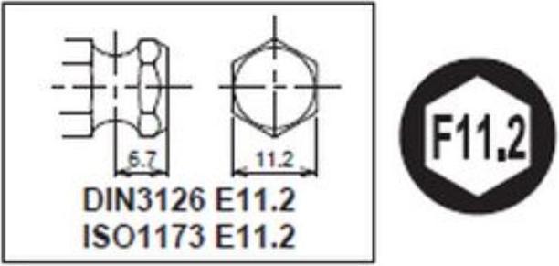 Actual product image Koken Hex bit (14 mm)