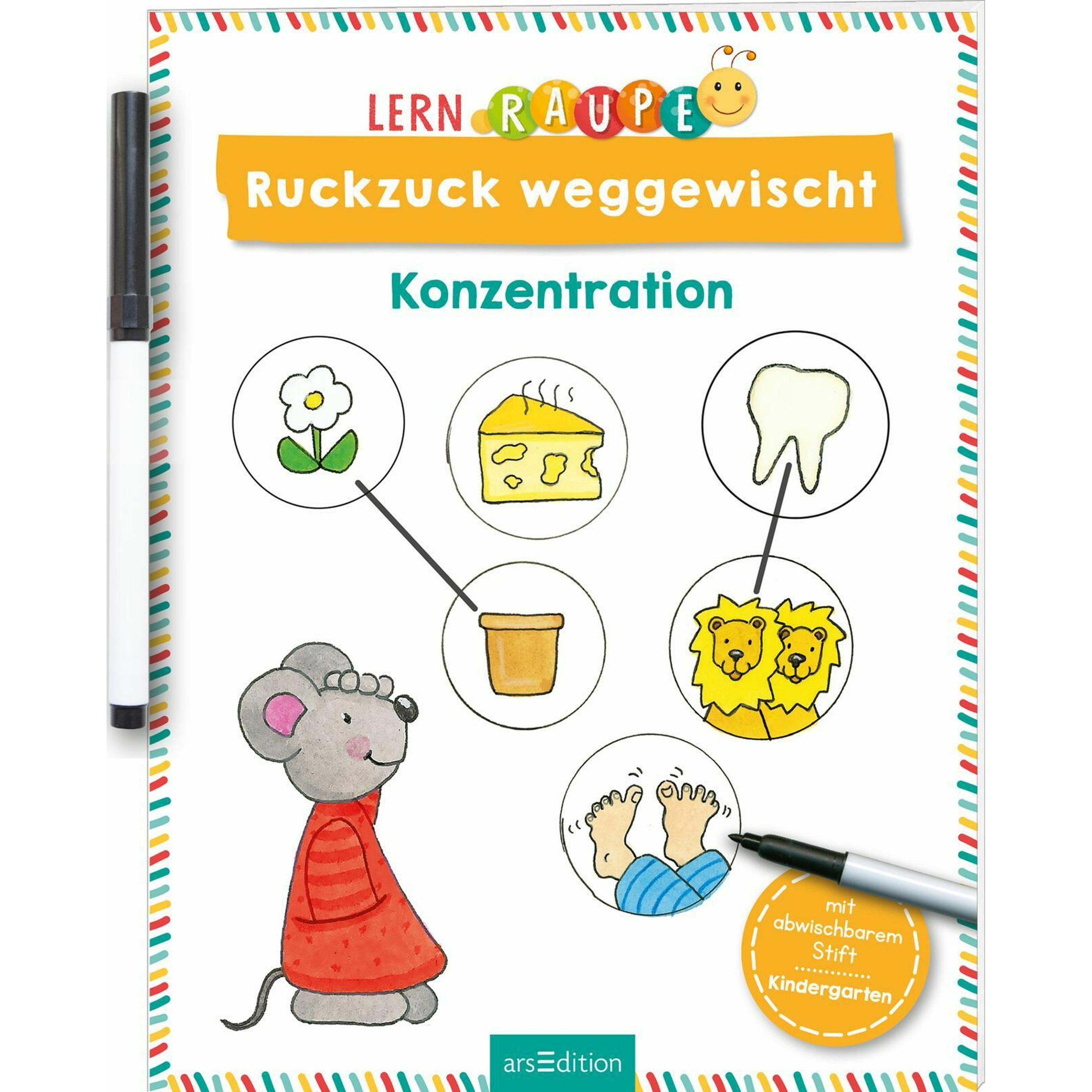 Lernraupe - Ruckzuck weggewischt! Konze, Schulbücher