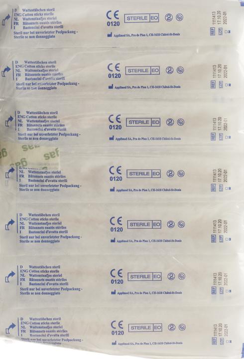 Produktbild Applimed Wattestäbchen 15cm mitte Holz 100 x 2 Stk
