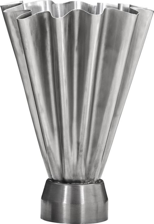 House Doctor Vase, HDFlood, Brushed silver finish (Ø 10 cm, Ø 23 cm)