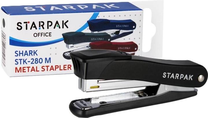 Productafbeelding Starpak Shark STK-280 M nietmachine, zwart (12 Bladen)