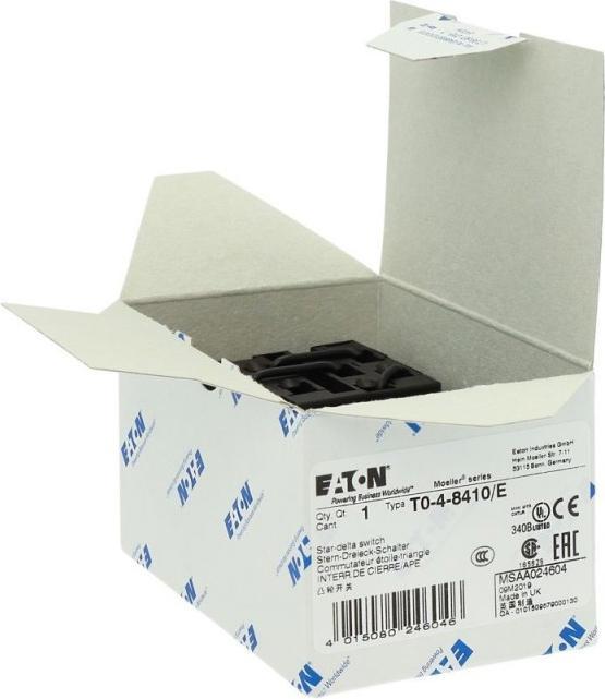 Actual product image Eaton T0-4-8410/E Star-delta- 024604 Switch Kont8 20A 0-Y-D 60° rast.