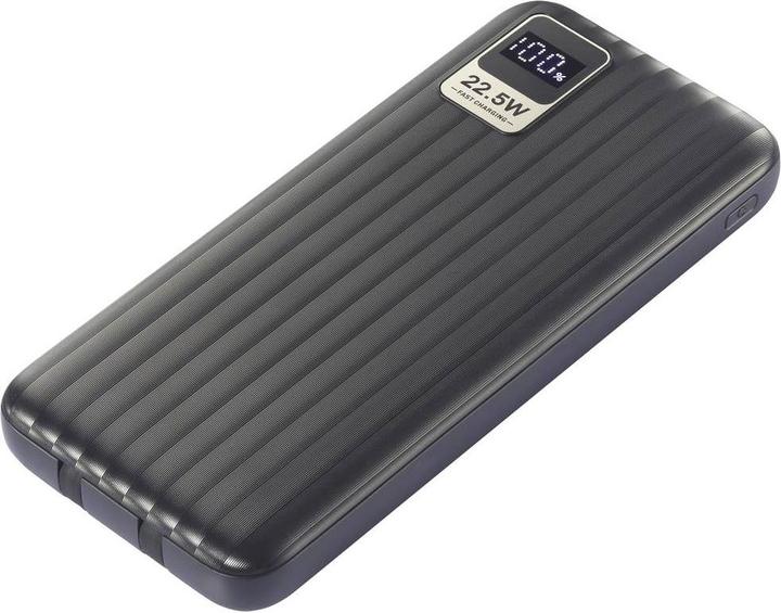Voltcraft VC-WT-K512 Powerbank 10000 mAh Fast Charge LiPo Schwarz Statusanzeig (10000 mAh, 18 W, 37 Wh)