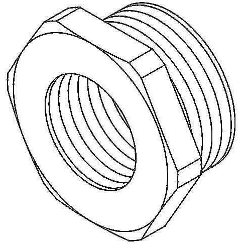 Thumbnail - Kleinhuis, Muttern + Unterlegscheiben, Reduzierring mit Gewinde M-40 – 25