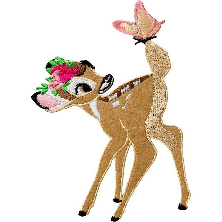 Mono Quick Bambi stehend, Applikationen, Braun