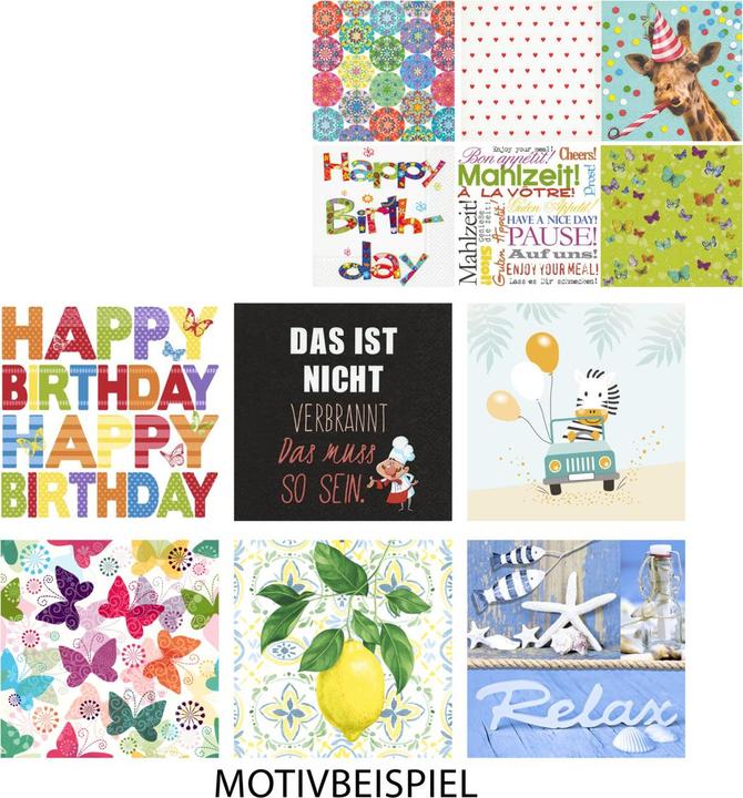 Image du produit Idena Serviettes 33x33cm neutre assorti FSC-Mix (20 x, 33 x 33 cm)