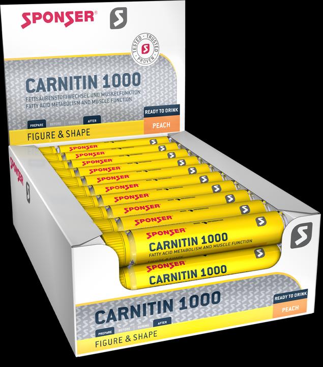 Actual product image Sponser L- Carnitin 1000 (Peach, 30 x)