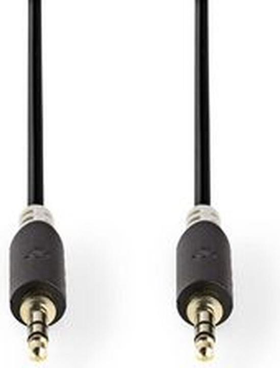 Produktbild Nedis Stereo-Audiokabel | 3.5 mm Stecker | 3.5 mm Stecker | Vergoldet | 3.00 m | rund | Anthrazit | (3 m)
