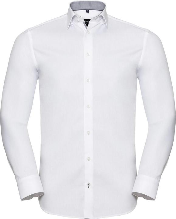 Immagine prodotto Russell Camicia Formale Conforme alla Taglia Spina di Pesce Manica Lunga Uomo