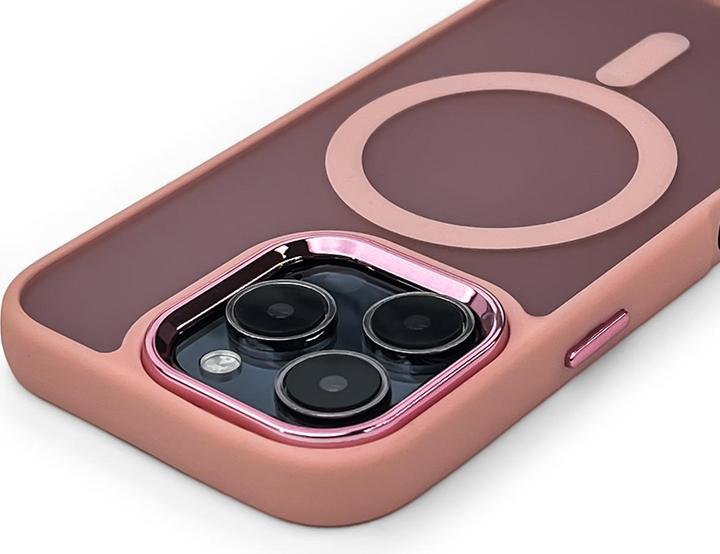 Actual product image Wozinsky Fashion Case with MagSafe for Samsung Galaxy S24 FE - Pink (Samsung Galaxy S24 FE)