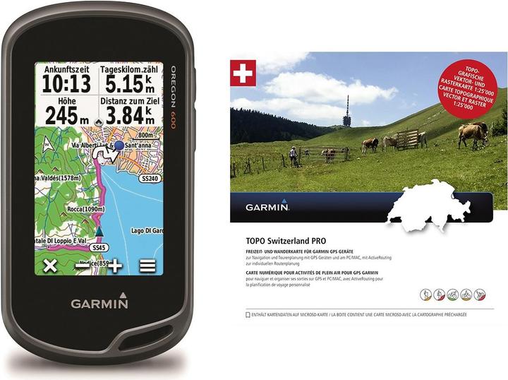 Produktbild Garmin Oregon 600 + TOPO Schweiz PRO
