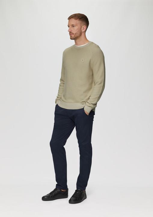 Image du produit s.Oliver Strickpullover Strickpullover mit Struktur und Label-Patch (XL)