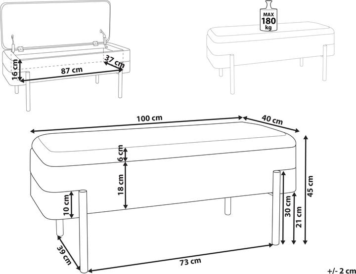 Image du produit Beliani Warren (100 cm)