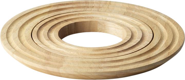 Continenta Gummibaum Untersetzer rund, Ø 21x1.5cm (1x, Pfannenuntersetzer)