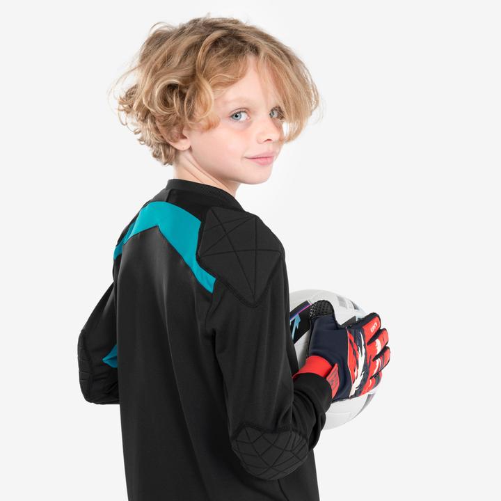 Actual product image Kipsta Kids football goalkeeper jersey - F100 black (140)