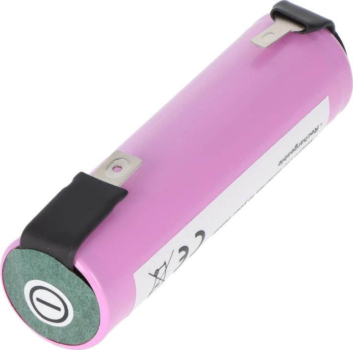 Produktbild AccuCell Akku 18650 mit Lötfahnen für Garten Werkzeuge Li-ion, 3,7V, 2600mAh (3.7 V)