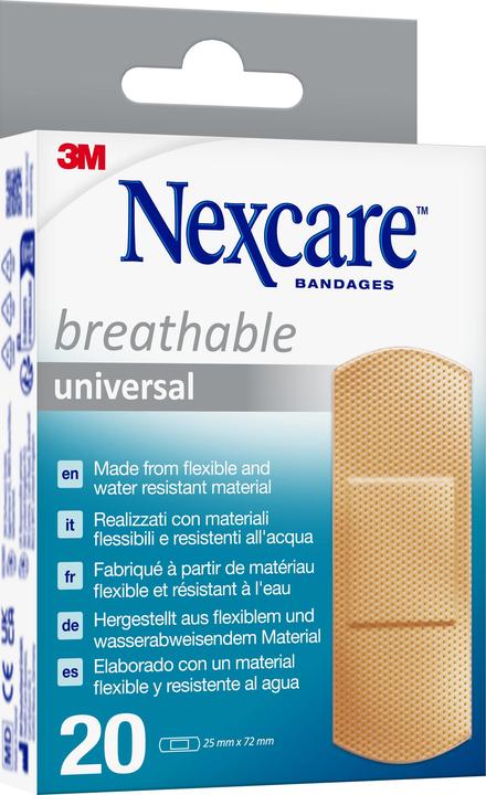 Produktbild Nexcare Breathable Universal Pflaster (20x)