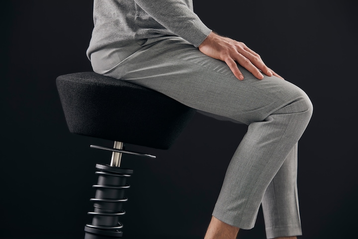 Immagine prodotto Aeris SWOPPER - Sgabello da ufficio con sedile a rotelle