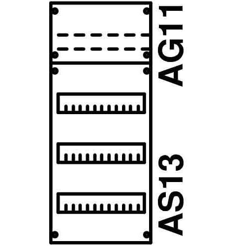 Thumbnail - Striebel & John, Verteilerschrank Zubehör, STR 1V0KA Verteilerfeld BH0