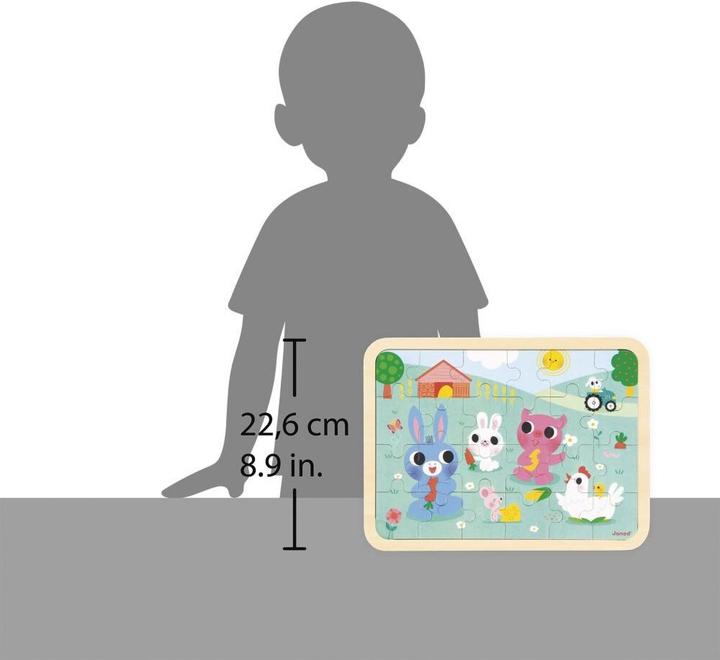 Produktbild Janod Puzzle der Bauernhof (24 Teile)