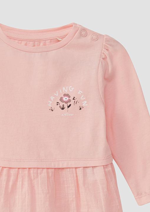 Produktbild S.Oliver T-Shirt Longsleeve im Materialmix mit Puffärmeln (92)