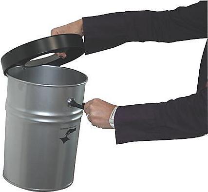 Produktbild kaiserkraft Wandabfallbehälter, abschliessbar (24 l)
