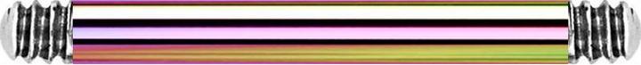 Actual product image Star Piercing Micro barbell rod coloured (Titanium, without brass)